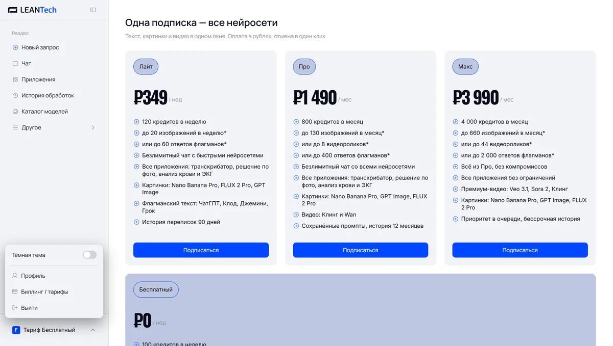 Оплата доступа к YouChat картой РФ